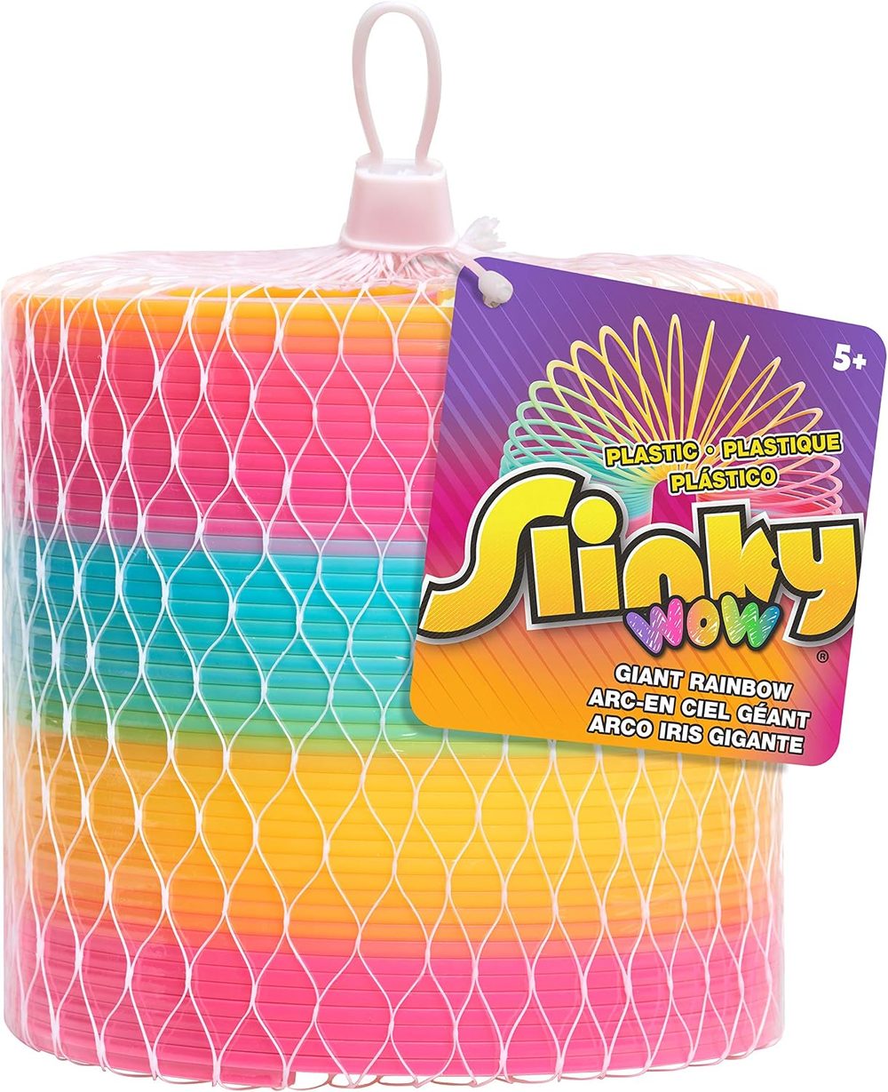 Giant Rainbow Plastic Slinky — view 4