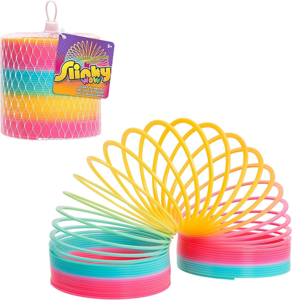 Giant Rainbow Plastic Slinky
